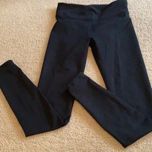Basic black cotton leggings